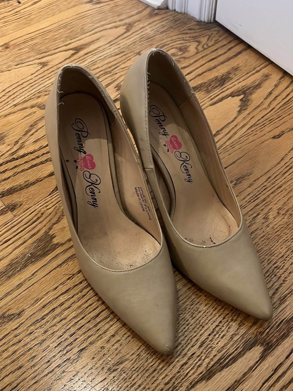 Penny Loves Kenny Beige Pointed Toe Pumps